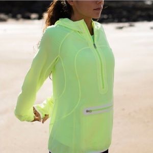 Lululemon Neon Green Running Hoodie
